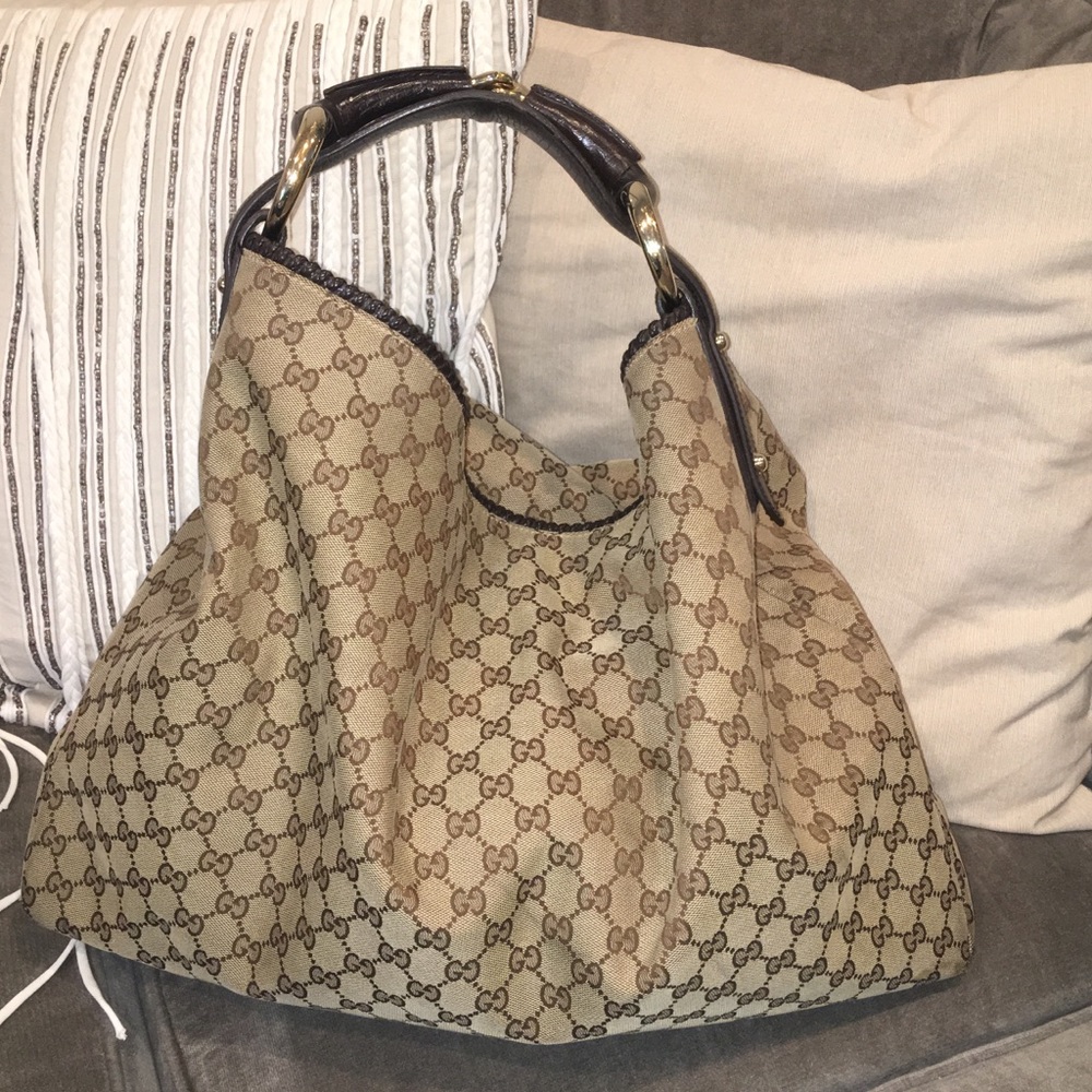 Authentic Gucci Horsebit Hobo Bag